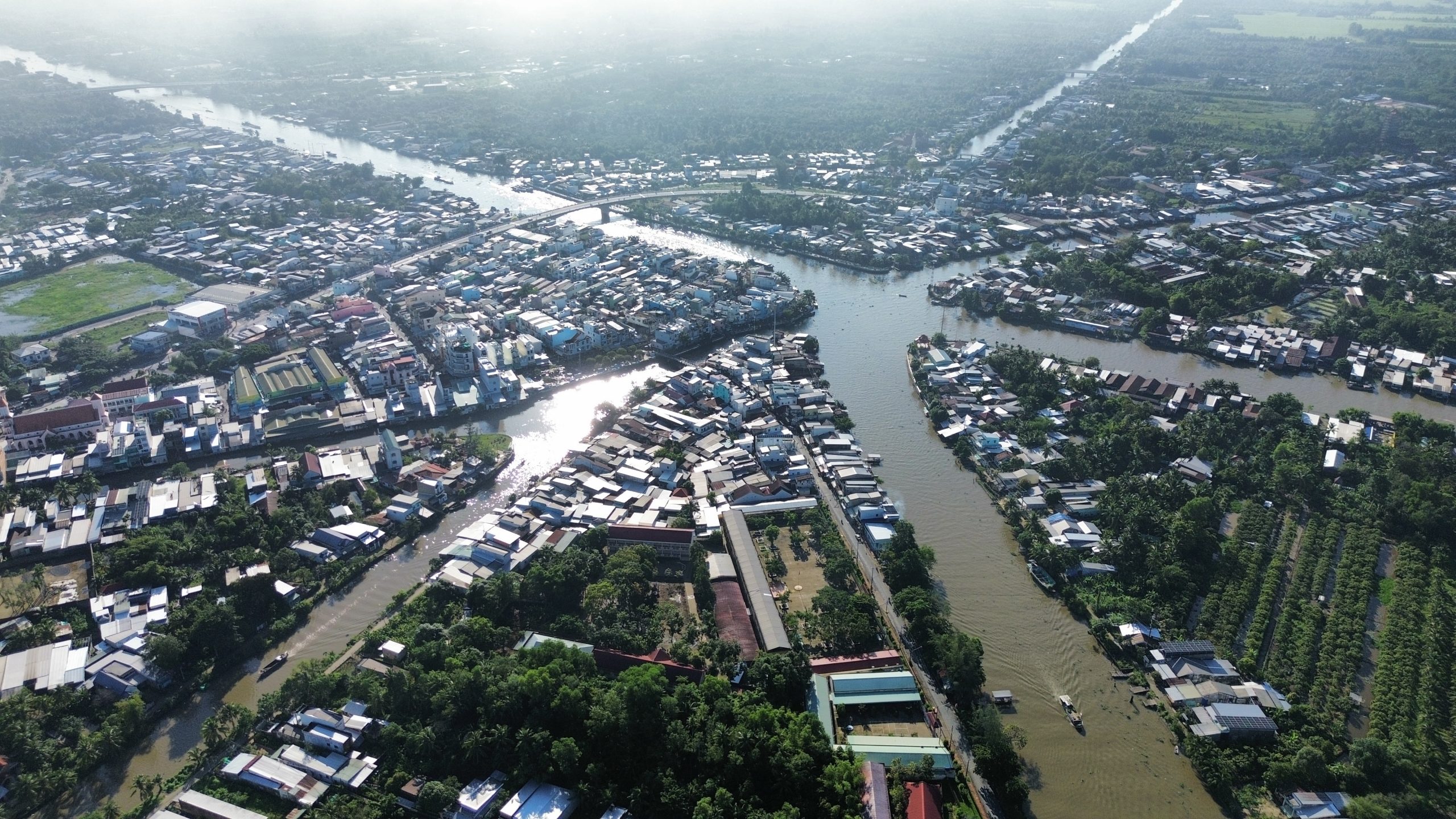 Một góc của thành phố Ngã Bảy, Hậu Giang.